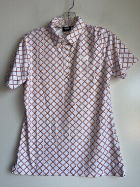 NEW PXG Polo Golf Shirt Women's Small Harlequin Argyle